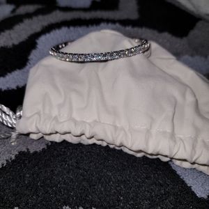 Diamonique 100 Facet Hinged Bangle
